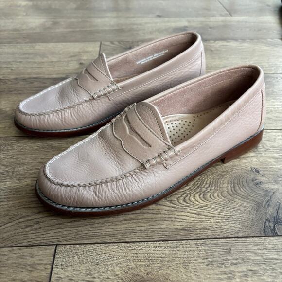 Weejuns Handcrafted Leather Penny Loafers Nude Pink Women’s 9 — Quiet Luxury - Picture 8 of 8